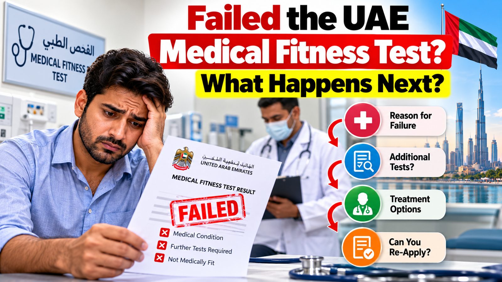 Failed the UAE medical fitness test? What happens next