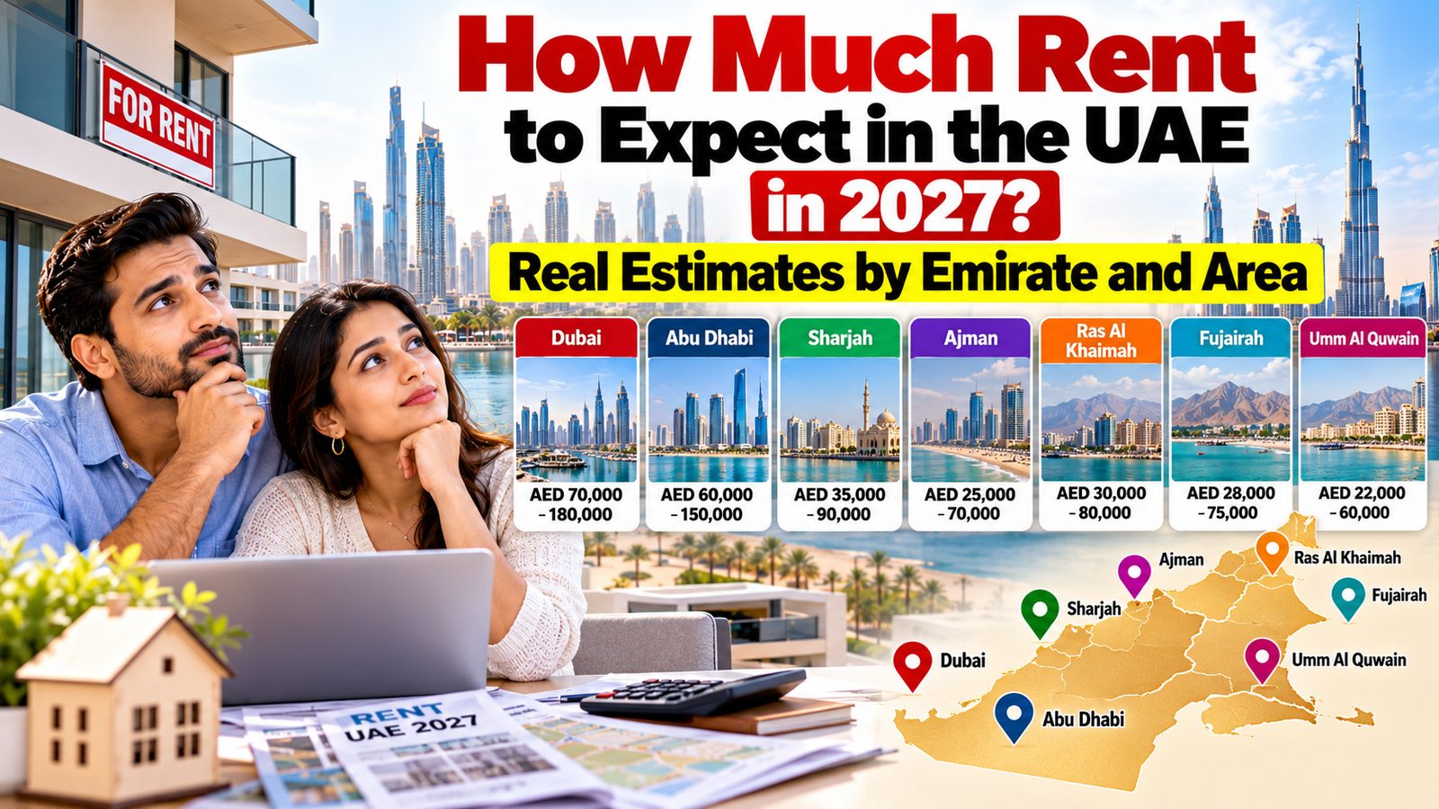 How much rent to expect in the UAE in 2027: real estimates by emirate and area
