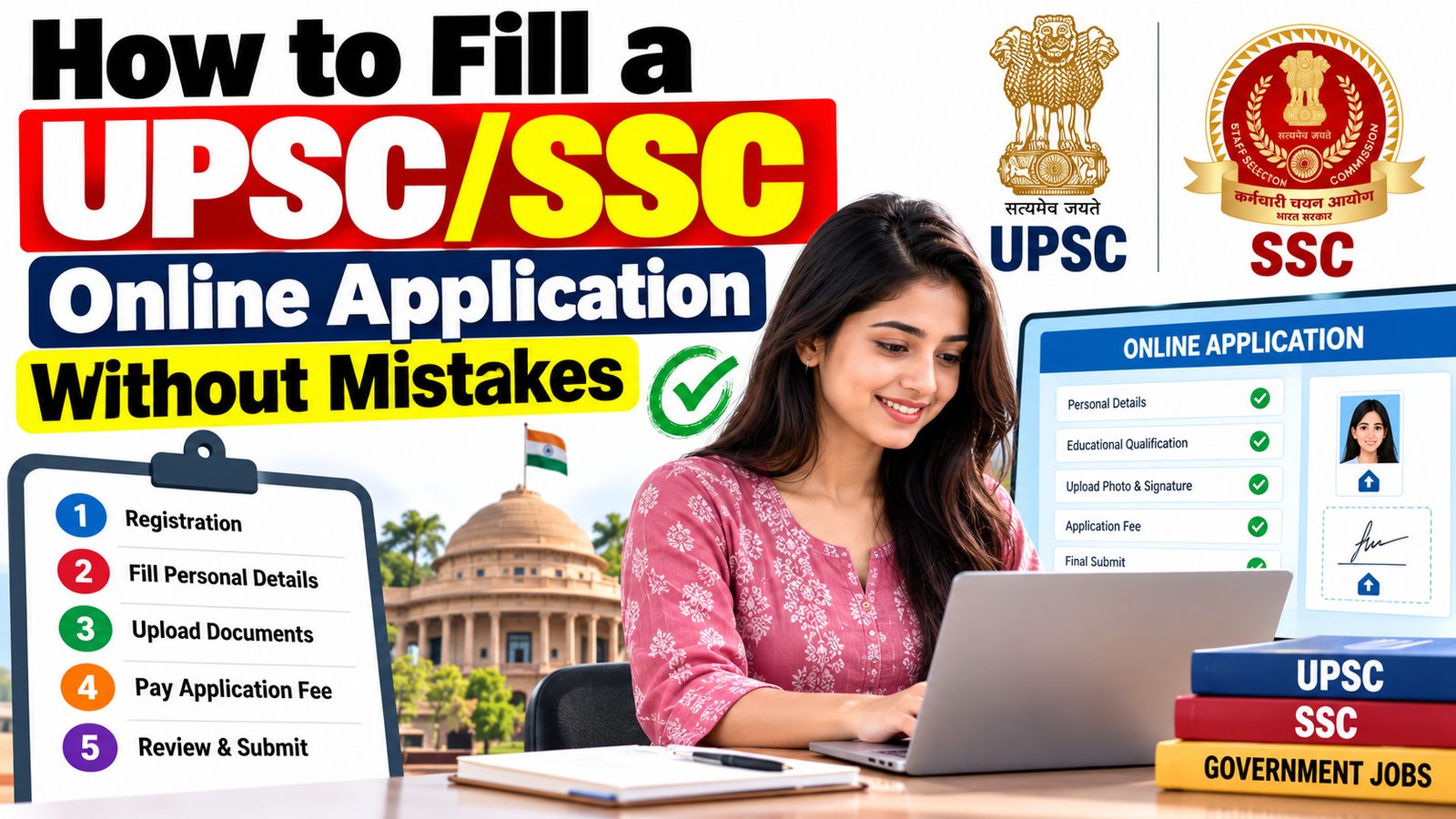 Flawless UPSC/SSC Application Guide