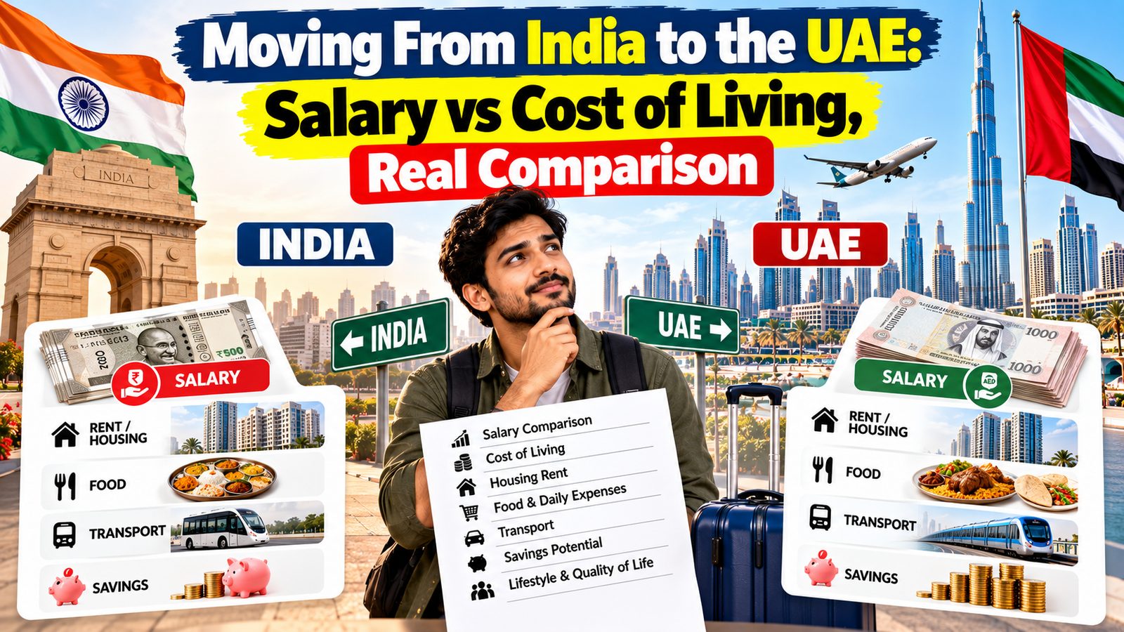 Moving from India to the UAE: salary vs cost of living