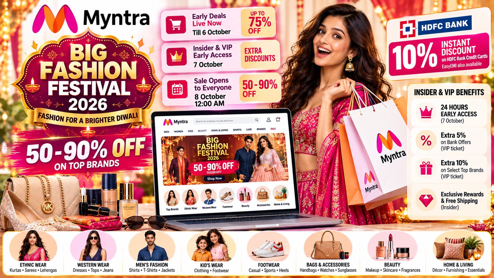 Myntra Big Fashion Festival 2026 sale banner
